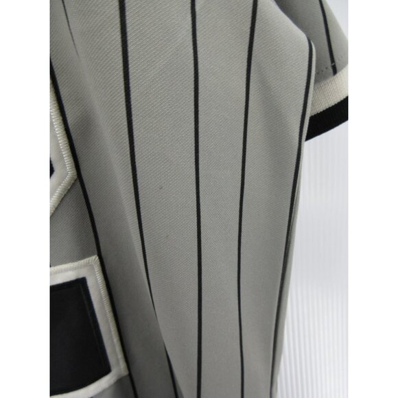 New York Yankees Jersey Large Gray Negro League NLBM Pinstripe Big Boy - Picture 12 of 15